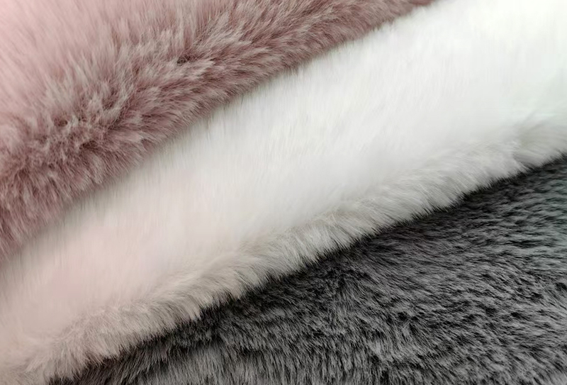 tissu en peluche de fourrure de lapin Rex 800 mg * 160 cm