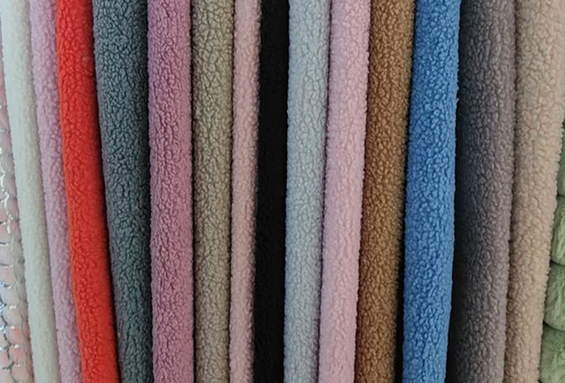 Tissu à grain bouclé en velours peluche double face 500 mg * 160 cm