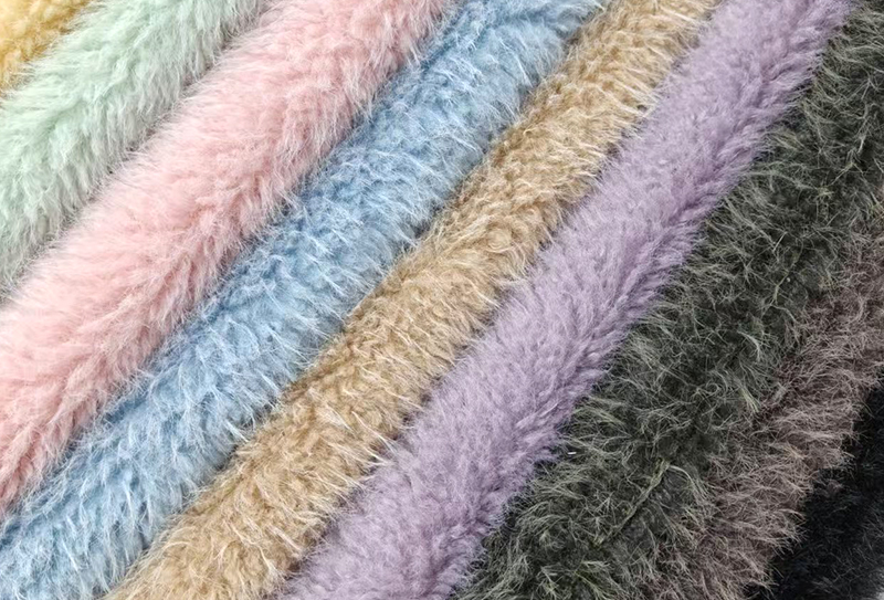 tissu de vison d'imitation de vison de flocon de neige de 650mg*170cm