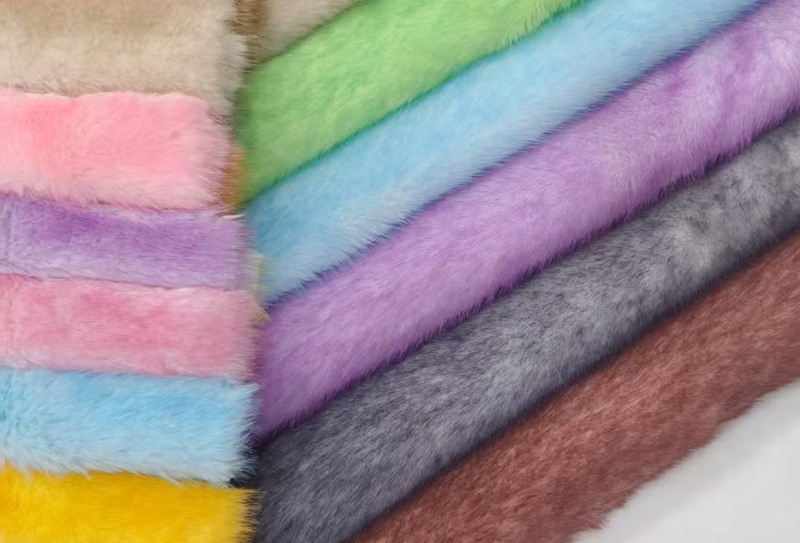 Tissu épais en fourrure de vison arc-en-ciel, imitation fourrure de renard, épais, 700g, 165cm, adapté aux manteaux/poupées/couvertures de maison