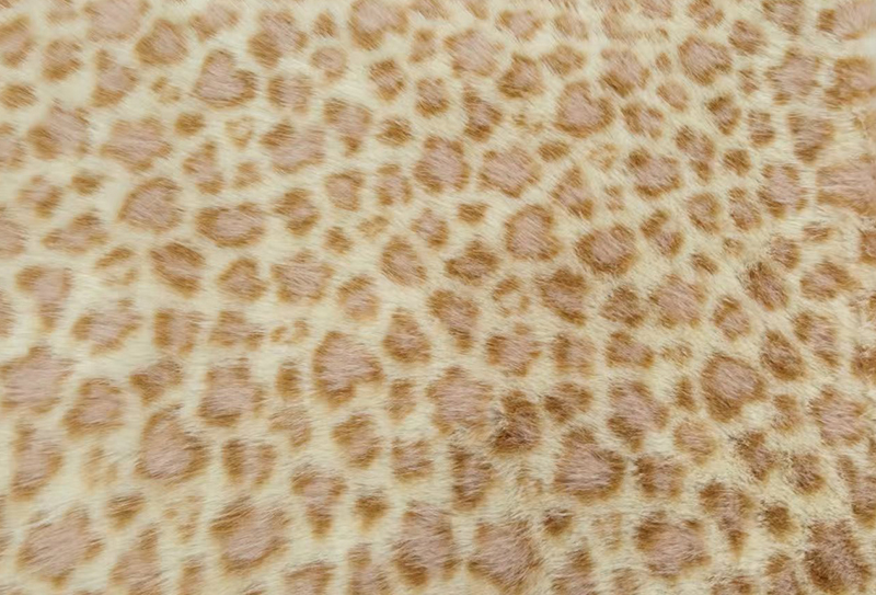 Petit tissu en peluche léopard imprimé vison doré, 700mg x 170cm, adapté aux sacs/vêtements Petit tissu en peluche léopard imprimé vison doré, 700mg x 170cm, adapté aux sacs/vêtements